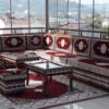 Wood Corner Sofa 03